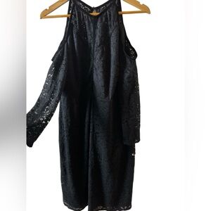 Torrid Black Lace Cold Shoulder Dress